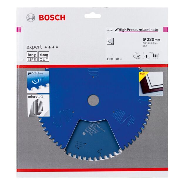 Пильный диск 230 x 30 мм, 64 T по ламинату Expert BOSCH, фото , изображение 2 | SNABZHENIE.com.ua