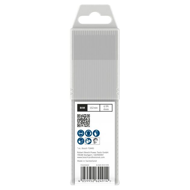 Полотно для лобзиков BOSCH T344DF, 152 мм, 25 шт., фото , изображение 3 | SNABZHENIE.com.ua