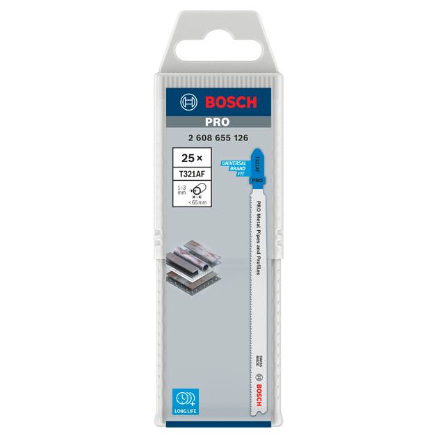 Полотно для лобзиков PRO Metal T321AF, 132 мм, 25 шт. BOSCH, фото , изображение 2 | SNABZHENIE.com.ua