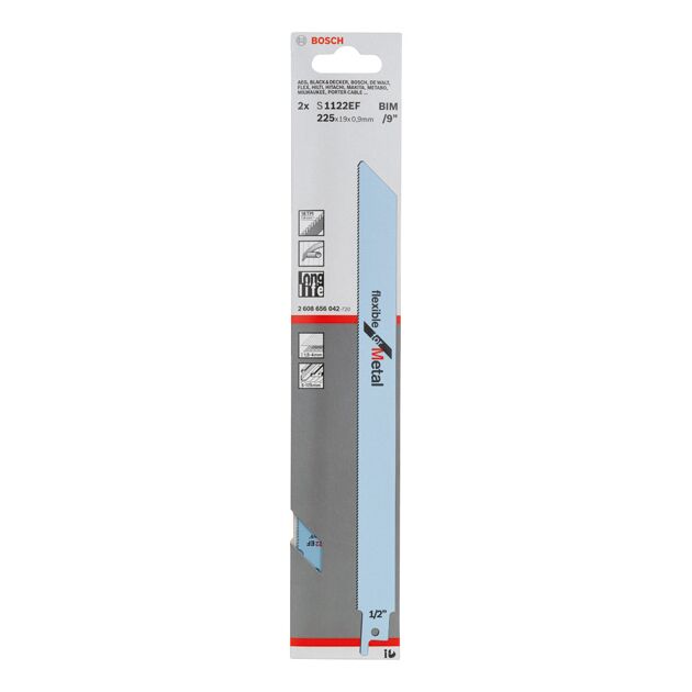 Полотно для сабельной пилы BOSCH S 1122 EF, 2 шт., фото , изображение 2 | SNABZHENIE.com.ua