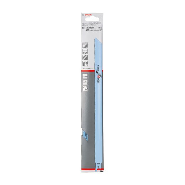 Пильное полотно Bosch S 1225 VF, 10-14TPI, 5 шт (2608657409), фото , изображение 2 | SNABZHENIE.com.ua