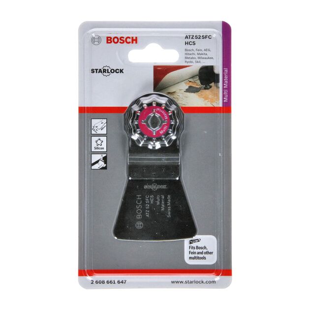 Гибкий шабер 52x38 мм Starlock HCS ATZ 52 SFC BOSCH (2608661647), фото , изображение 2 | SNABZHENIE.com.ua