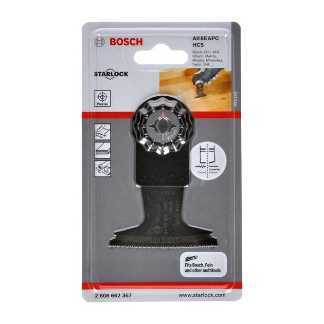 Полотно погружное Starlock HCS Wood AII 65 APC BOSCH 65x40 мм, фото , изображение 2 | SNABZHENIE.com.ua