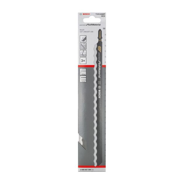 Полотно лобзиковое T 1013 AWP Precision для мягких материалов BOSCH, фото , изображение 2 | SNABZHENIE.com.ua