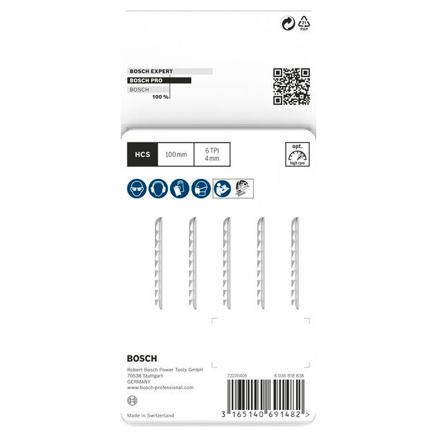 Лобзикова пилка T 102 D Clean for PP BOSCH, фото , зображення 4 | SNABZHENIE.com.ua