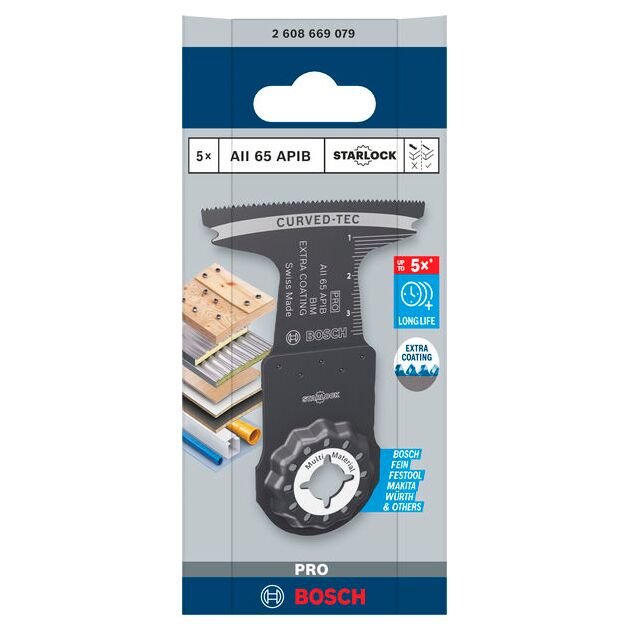 Полотно для мультиинструмента BOSCH PRO AII 65 APIB, 65x40 мм, фото , изображение 2 | SNABZHENIE.com.ua
