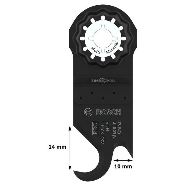 Полотно для мультиинструмента BOSCH PRO ASZ 32 SC, 24x11 мм, фото , изображение 3 | SNABZHENIE.com.ua