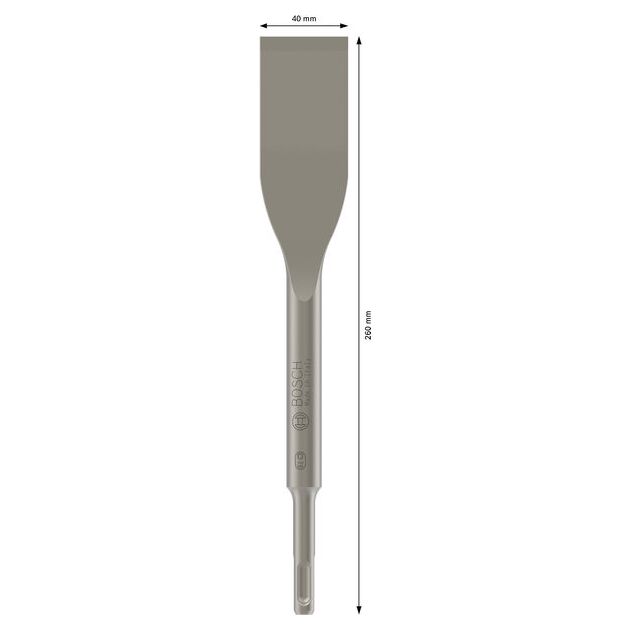 Зубило BOSCH SDS-plus для снятия плитки 40x260 мм 1 шт., фото , изображение 4 | SNABZHENIE.com.ua