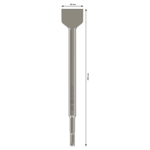 Лопаточное зубило BOSCH 40x250 мм ECO SDS-plus, 5 шт (2608690133), фото , изображение 4 | SNABZHENIE.com.ua