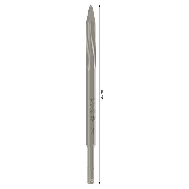 Зубило Sds plus-5C, 250 мм, BOSCH, фото , изображение 3 | SNABZHENIE.com.ua