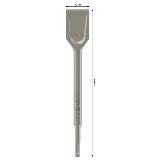 Зубило Лопатковое PRO SDS plus-5C, 40х250 мм, BOSCH, фото , изображение 3 | SNABZHENIE.com.ua