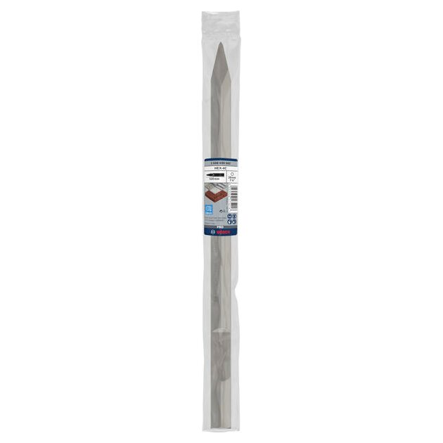 Зубило PRO HEX-4C 28 мм, 28 х 520 мм BOSCH, фото , изображение 2 | SNABZHENIE.com.ua
