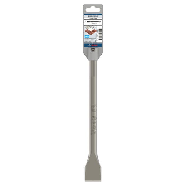 Плоское зубило BOSCH PRO SDS max-4C, 25x280 мм, фото , изображение 2 | SNABZHENIE.com.ua