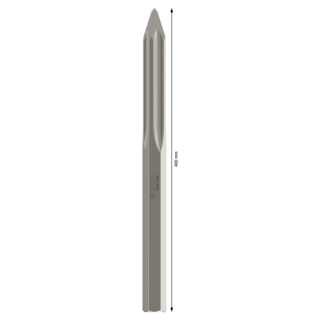 Списоподібне зубило PRO HEX-5C 28 мм, 28 х 400 мм BOSCH, фото , зображення 3 | SNABZHENIE.com.ua