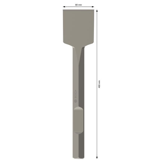 Лопаткове зубило PRO HEX-4C 28 мм, 80 x 400 мм BOSCH, фото , зображення 3 | SNABZHENIE.com.ua