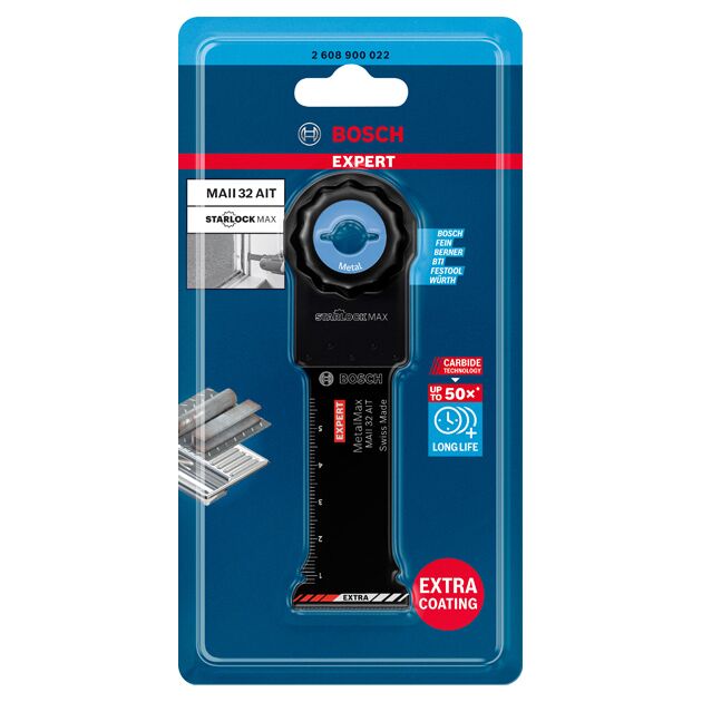 Полотно для багатофункціональних машин EXPERT MetalMax MAII 32 AIT, 70 x 32 мм BOSCH, фото , зображення 2 | SNABZHENIE.com.ua