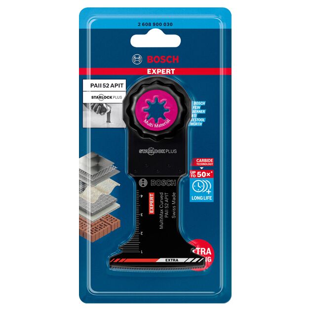 Полотно для багатофункціональних машин EXPERT MultiMax PAII 52 APIT, 52 мм BOSCH, фото , зображення 2 | SNABZHENIE.com.ua