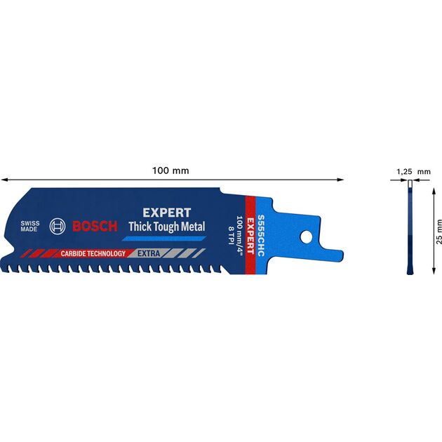 Полотно для пиляння Bosch EXPERT S 555 CHC, 1 шт., фото , изображение 3 | SNABZHENIE.com.ua