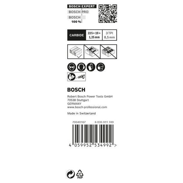 Полотно для пиляння BOSCH EXPERT S 1141 HM, 10 шт., фото , изображение 4 | SNABZHENIE.com.ua