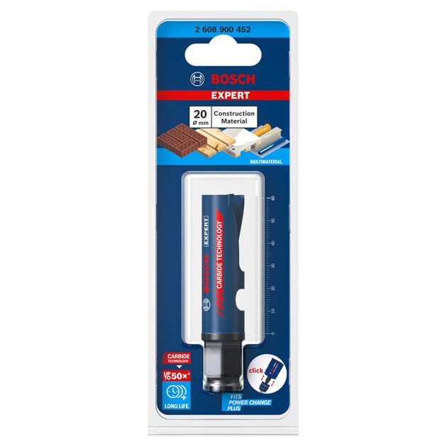 Коронка EXPERT Construction Material, 20 x 60 мм BOSCH, фото , зображення 2 | SNABZHENIE.com.ua
