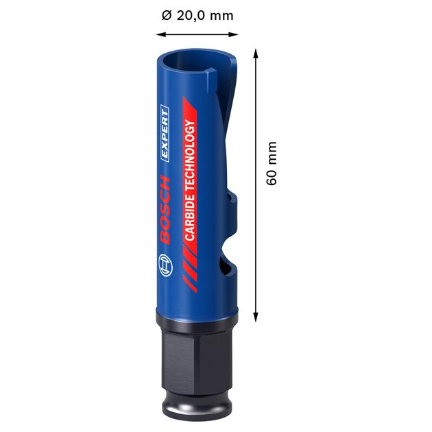 Коронка EXPERT Construction Material, 20 x 60 мм BOSCH, фото , зображення 3 | SNABZHENIE.com.ua