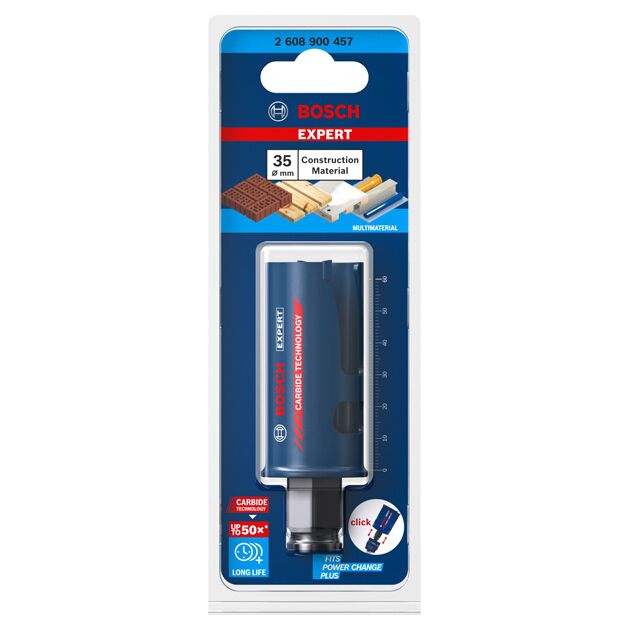 Коронка EXPERT Construction Material, 35 x 60 мм BOSCH, фото , зображення 2 | SNABZHENIE.com.ua