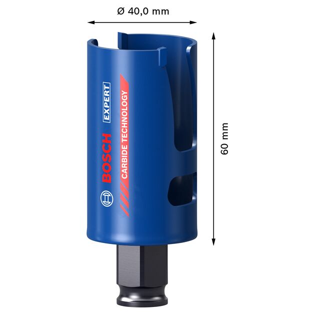 Коронка EXPERT для строительных материалов, 40x60 мм, BOSCH, фото , изображение 3 | SNABZHENIE.com.ua