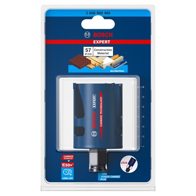 Коронка EXPERT Construction Material, 57 x 60 мм BOSCH, фото , зображення 2 | SNABZHENIE.com.ua