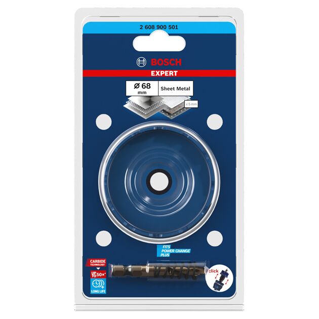 Коронка BOSCH EXPERT для листового металла, 68 x 5 мм, фото , изображение 2 | SNABZHENIE.com.ua