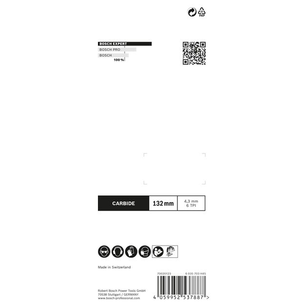 Полотно для лобзиков Bosch EXPERT 'Fiber Plaster' T 341 HM, 3 шт., фото , изображение 4 | SNABZHENIE.com.ua