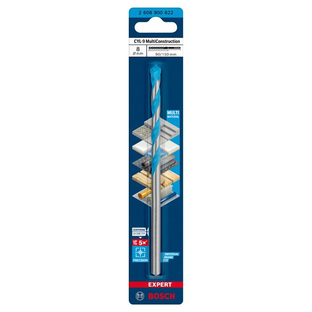 Свердло BOSCH EXPERT CYL-9 MultiConstruction 8x90x150 мм, фото , изображение 2 | SNABZHENIE.com.ua