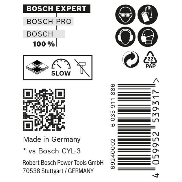 Сверло Bosch EXPERT CYL-9 MultiConstruction 5x50 мм, 10 шт., фото , изображение 3 | SNABZHENIE.com.ua