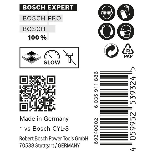 Сверло EXPERT CYL-9 MultiConstruction, 5,5 x 50 мм, 10 шт. BOSCH, фото , изображение 3 | SNABZHENIE.com.ua