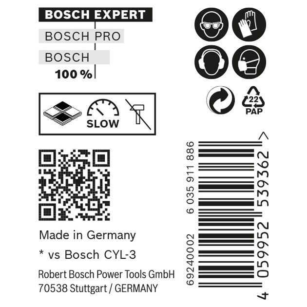 Сверло BOSCH EXPERT CYL-9 MultiConstruction, 8x80 мм, 10 шт., фото , изображение 3 | SNABZHENIE.com.ua