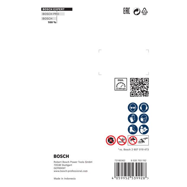 Алмазный отрезной круг BOSCH EXPERT HardCeramic, 115 x 22,23 мм, фото , изображение 4 | SNABZHENIE.com.ua