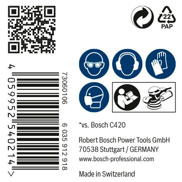 Шліфувальна сітка BOSCH EXPERT M480, 125 мм, G 150, 50 шт., фото , изображение 4 | SNABZHENIE.com.ua