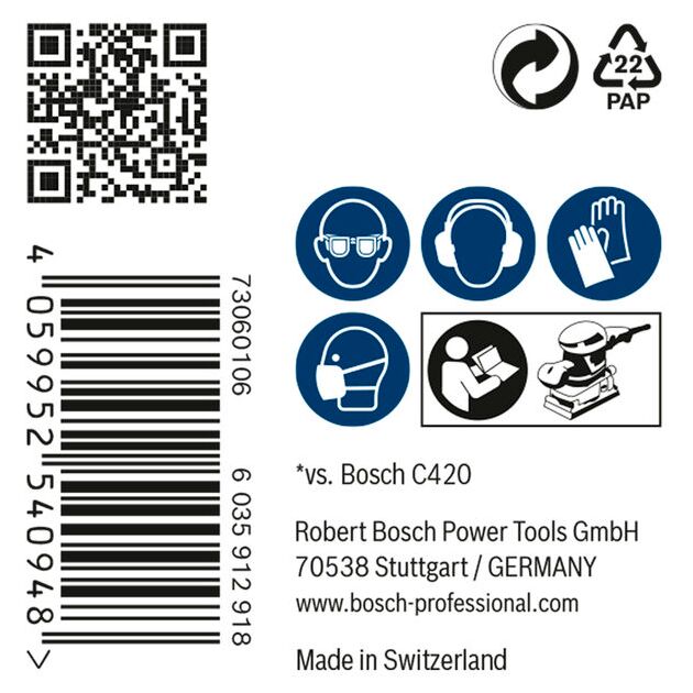 Шліфувальна сітка BOSCH EXPERT M480 для ексцентрикових машин, 93x186 мм, G 180, 50 шт., фото , изображение 4 | SNABZHENIE.com.ua