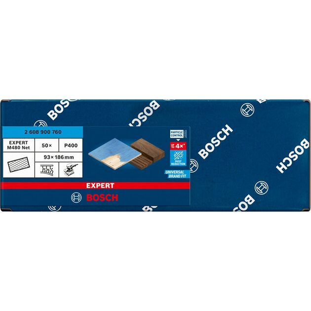 Шліфувальна сітка BOSCH EXPERT M480, 93 x 186 мм, G 400, 50 шт., фото , изображение 2 | SNABZHENIE.com.ua
