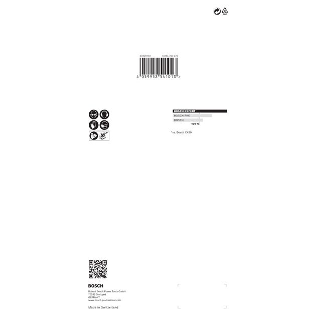 Шліфувальна сітка BOSCH EXPERT M480, 115 x 230 мм, G 120, 10 шт., фото , изображение 4 | SNABZHENIE.com.ua