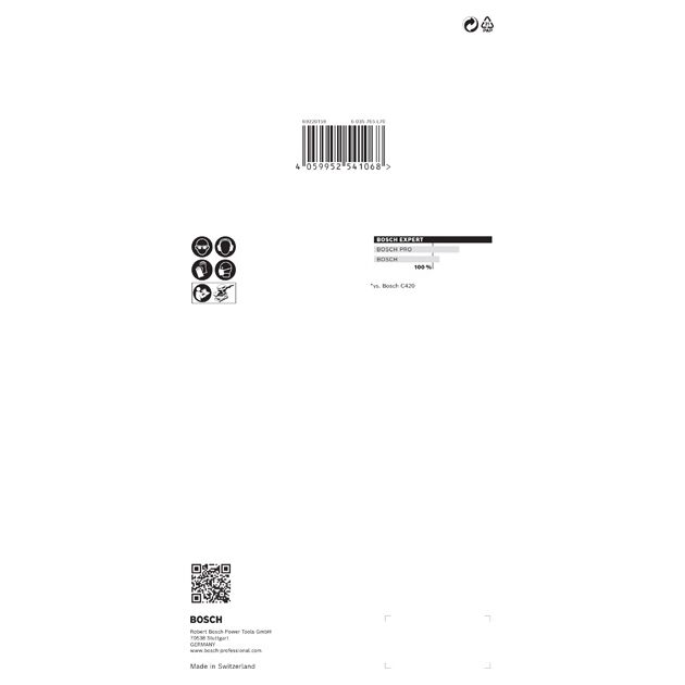 Шліфувальна сітка BOSCH EXPERT M480, 115 x 230 мм, G 320, 10 шт., фото , изображение 4 | SNABZHENIE.com.ua