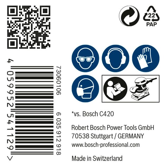 Шліфувальна сітка BOSCH M480 G 320, 115 x 230 мм, 50 шт., фото , изображение 4 | SNABZHENIE.com.ua