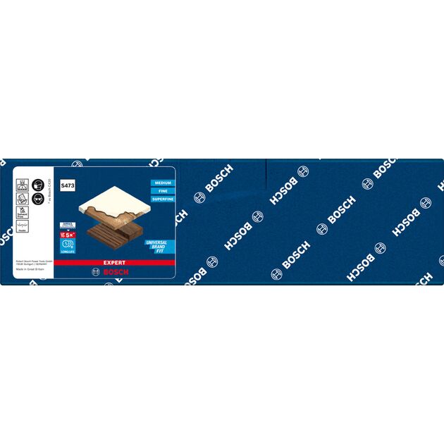 Шлифовальная колодка EXPERT S473, 98 x 120 x 13 мм, надмелкая BOSCH, фото , изображение 2 | SNABZHENIE.com.ua