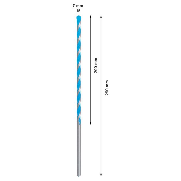 Сверло BOSCH EXPERT CYL-9 MultiConstruction 7x200x250 мм, фото , изображение 3 | SNABZHENIE.com.ua
