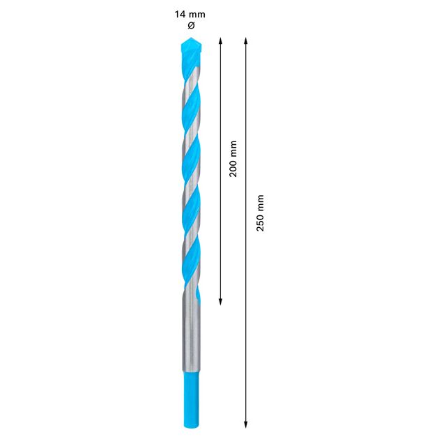 Свердло BOSCH EXPERT CYL-9 MultiConstruction 14x200x250 мм, фото , изображение 3 | SNABZHENIE.com.ua