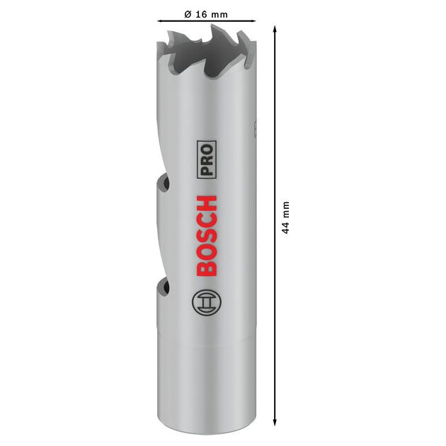 Коронка BOSCH PRO Multi Material, 16 мм, с резьбой, фото , изображение 3 | SNABZHENIE.com.ua