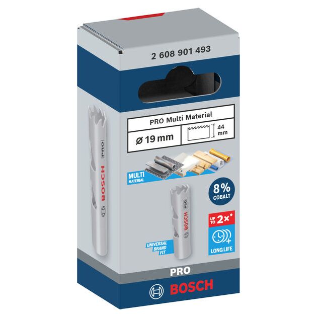 Коронка BOSCH PRO Multi Material 19 мм с резьбой, фото , изображение 2 | SNABZHENIE.com.ua