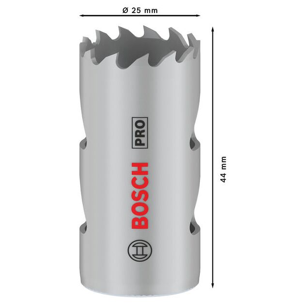 Коронка BOSCH PRO Multi Material 25 мм с резьбой, фото , изображение 3 | SNABZHENIE.com.ua