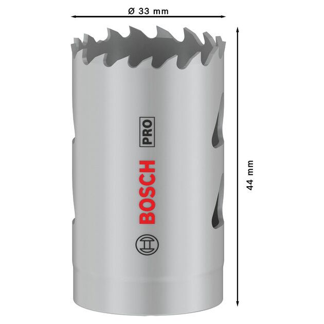Коронка PRO Multi Material, 33 мм, с резьбой BOSCH, фото , изображение 3 | SNABZHENIE.com.ua