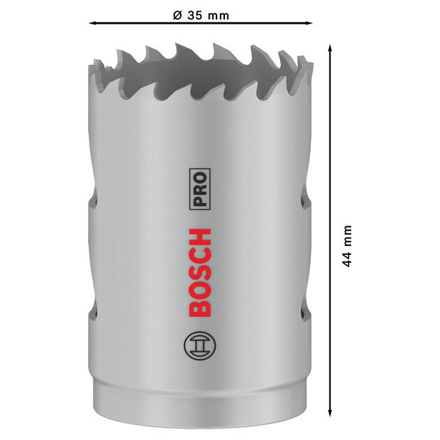 Коронка Bosch PRO Multi Material 35 мм с резьбой, фото , изображение 3 | SNABZHENIE.com.ua