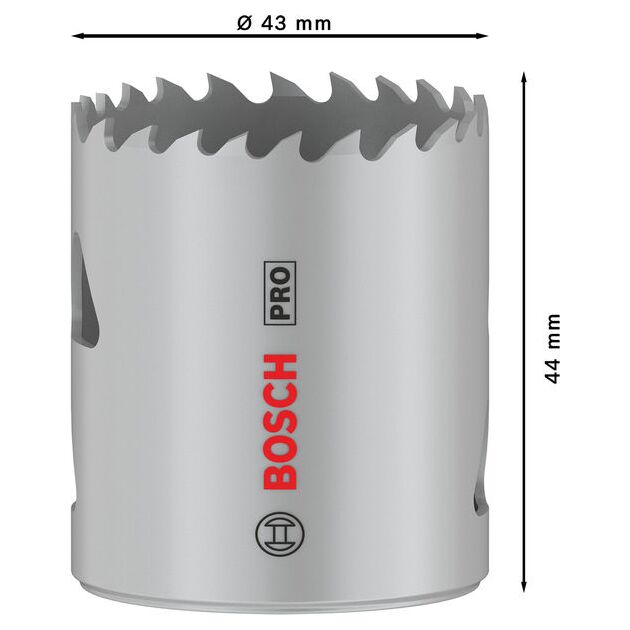 Коронка PRO Multi Material 43 мм с резьбой BOSCH, фото , изображение 3 | SNABZHENIE.com.ua